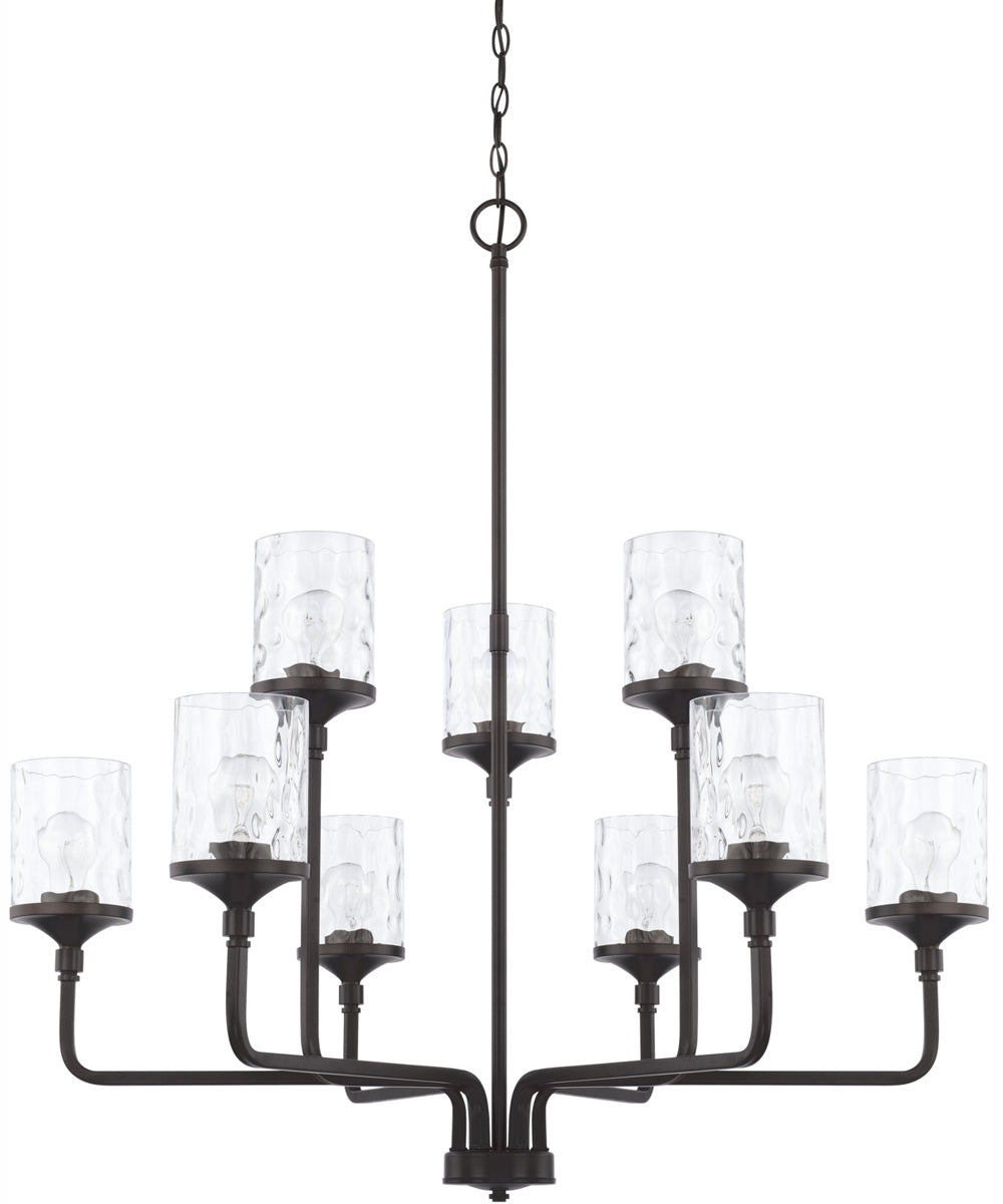 Colton 9-Light Chandelier Matte Black