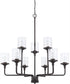 Colton 9-Light Chandelier Matte Black