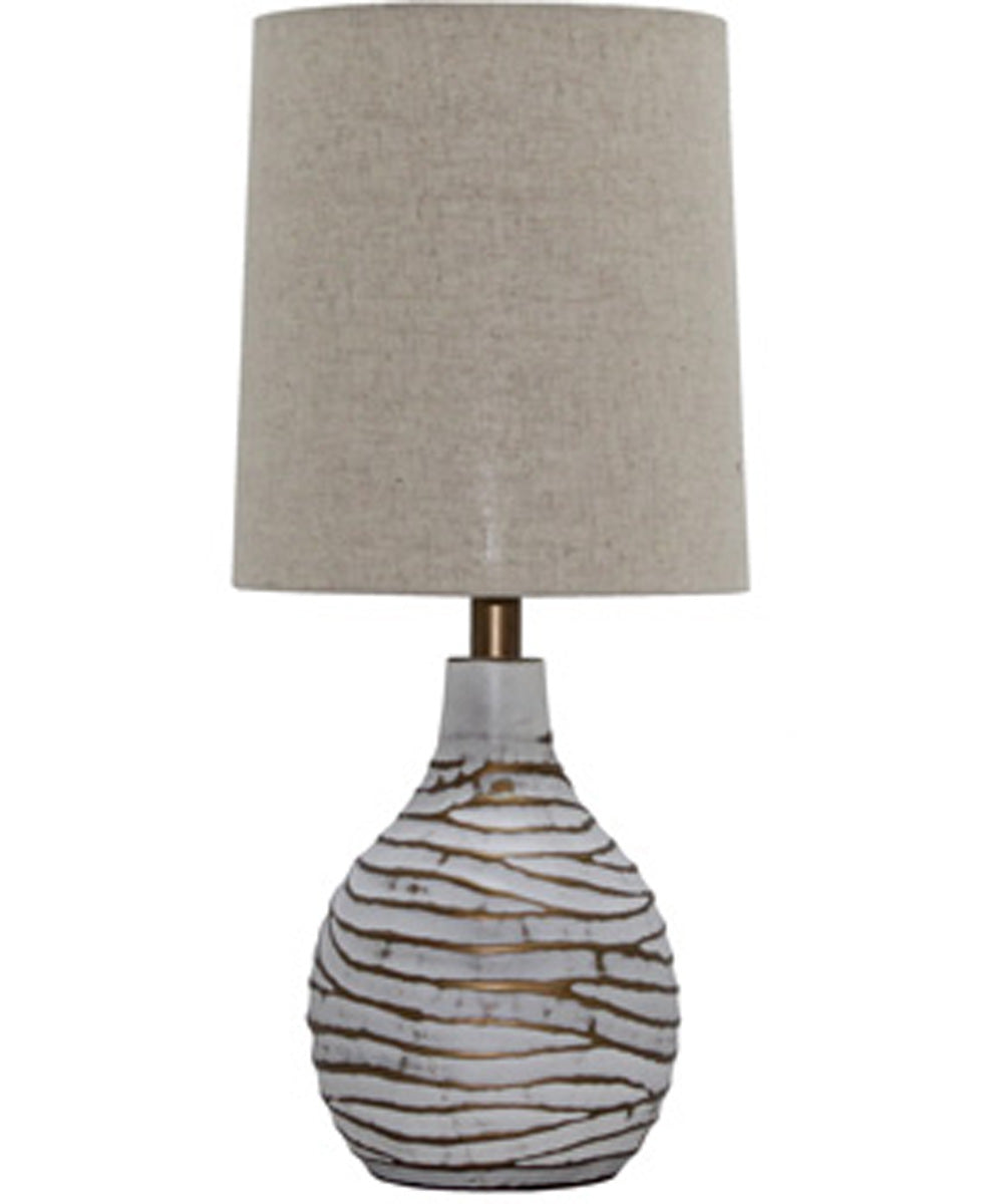 22"H Aleela Metal Table Lamp (1/CN) White/Gold