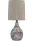 22"H Aleela Metal Table Lamp (1/CN) White/Gold