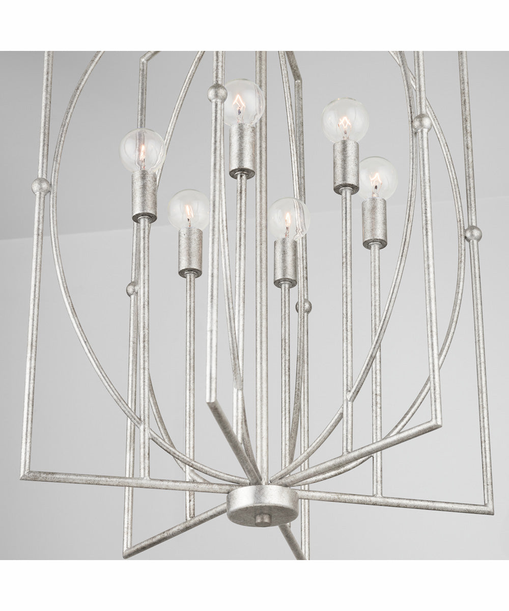 Oran 6-Light Foyer Antique Silver