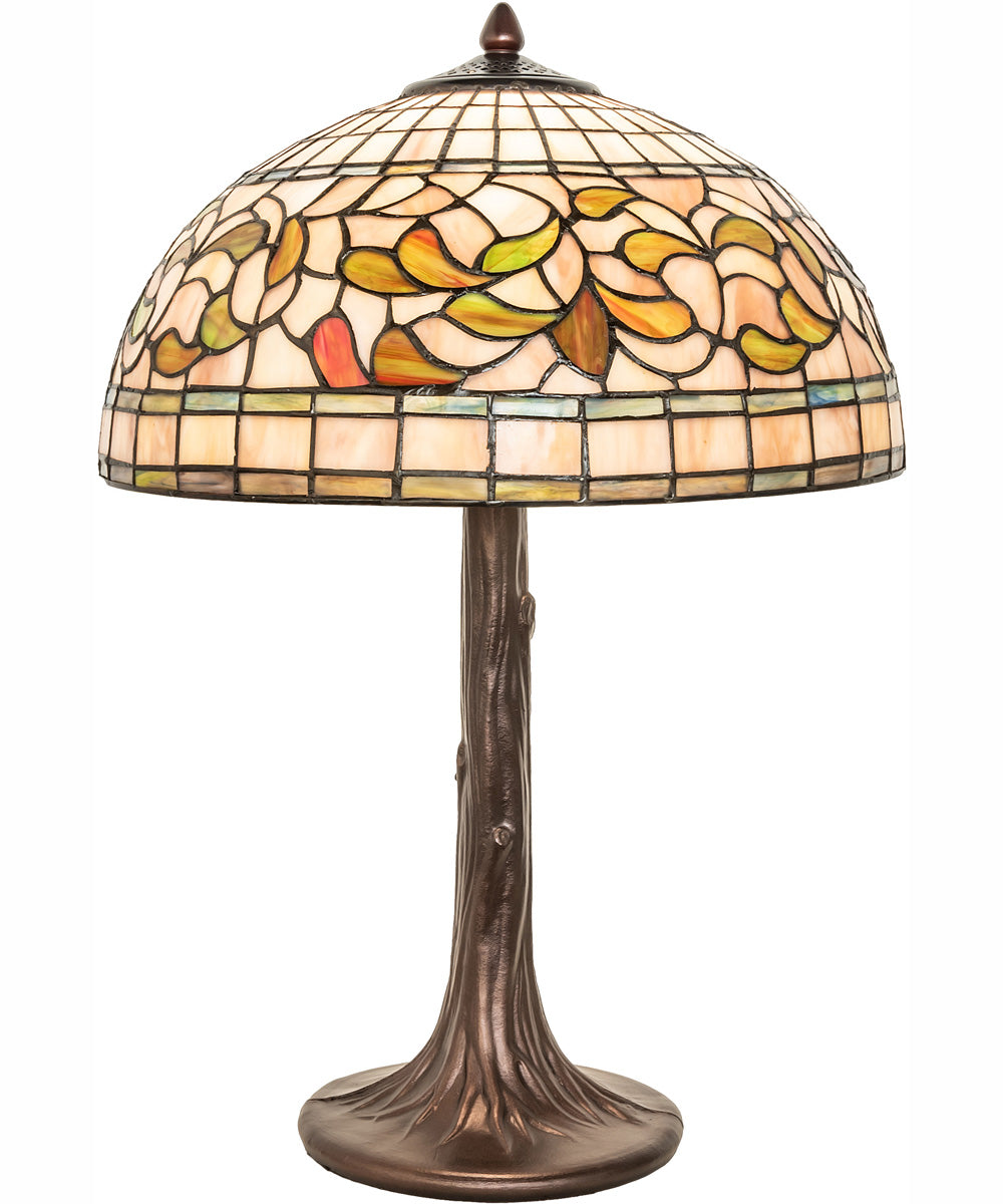 23" High Tiffany Turning Leaf Table Lamp