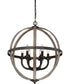 Fusion 6-light Pendant Rustic Black