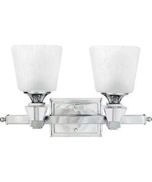 Deluxe Medium 2-light Bath Light Polished Chrome