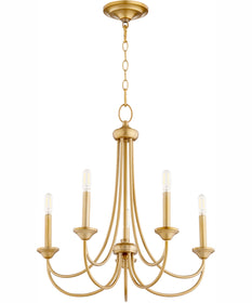 Brooks 5-light Chandelier Aged Brass