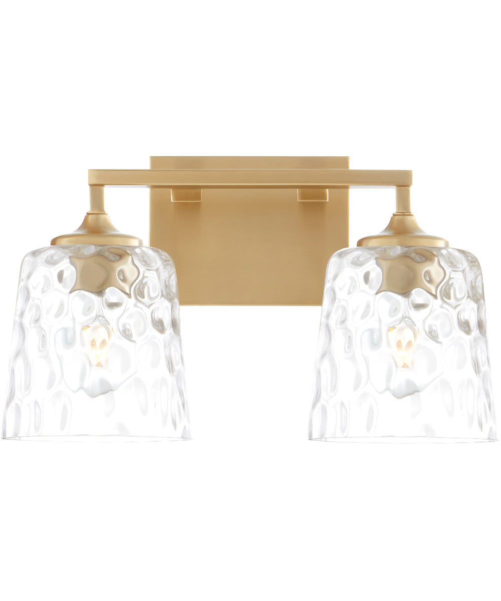 Eldorado 2-light Bath Vanity Light Aged Brass