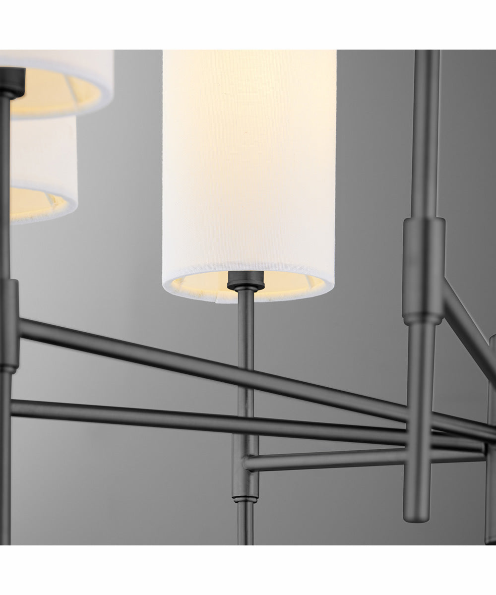 Hamilton 8-light Chandelier Matte Black