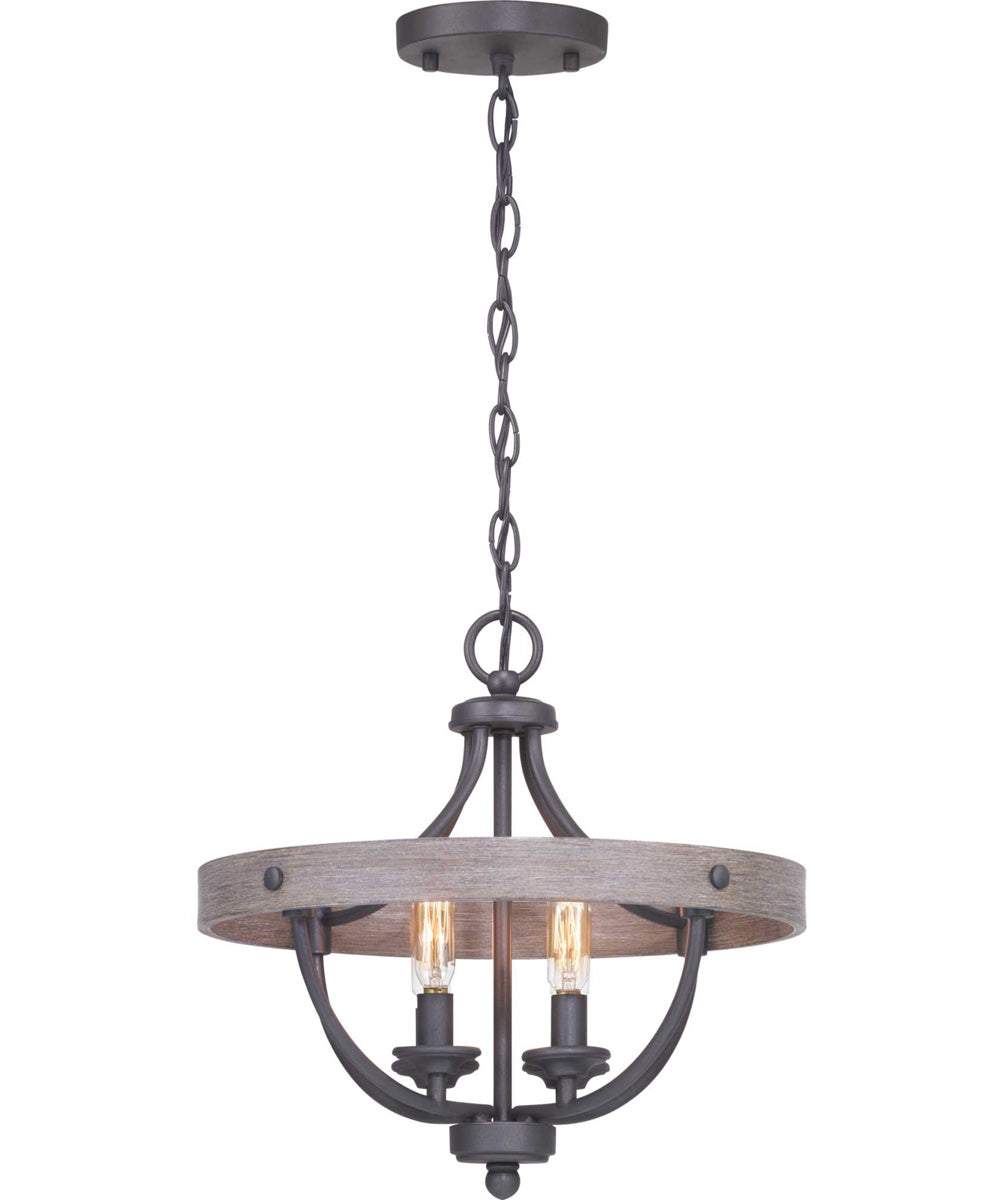 Gulliver 4-Light 14-1/4" Semi-Flush Convertible Graphite