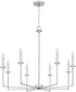Prescott 8-light Chandelier Brushed Nickel