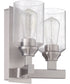 Chicago 2-Light Wall Sconce Brushed Polished Nickel