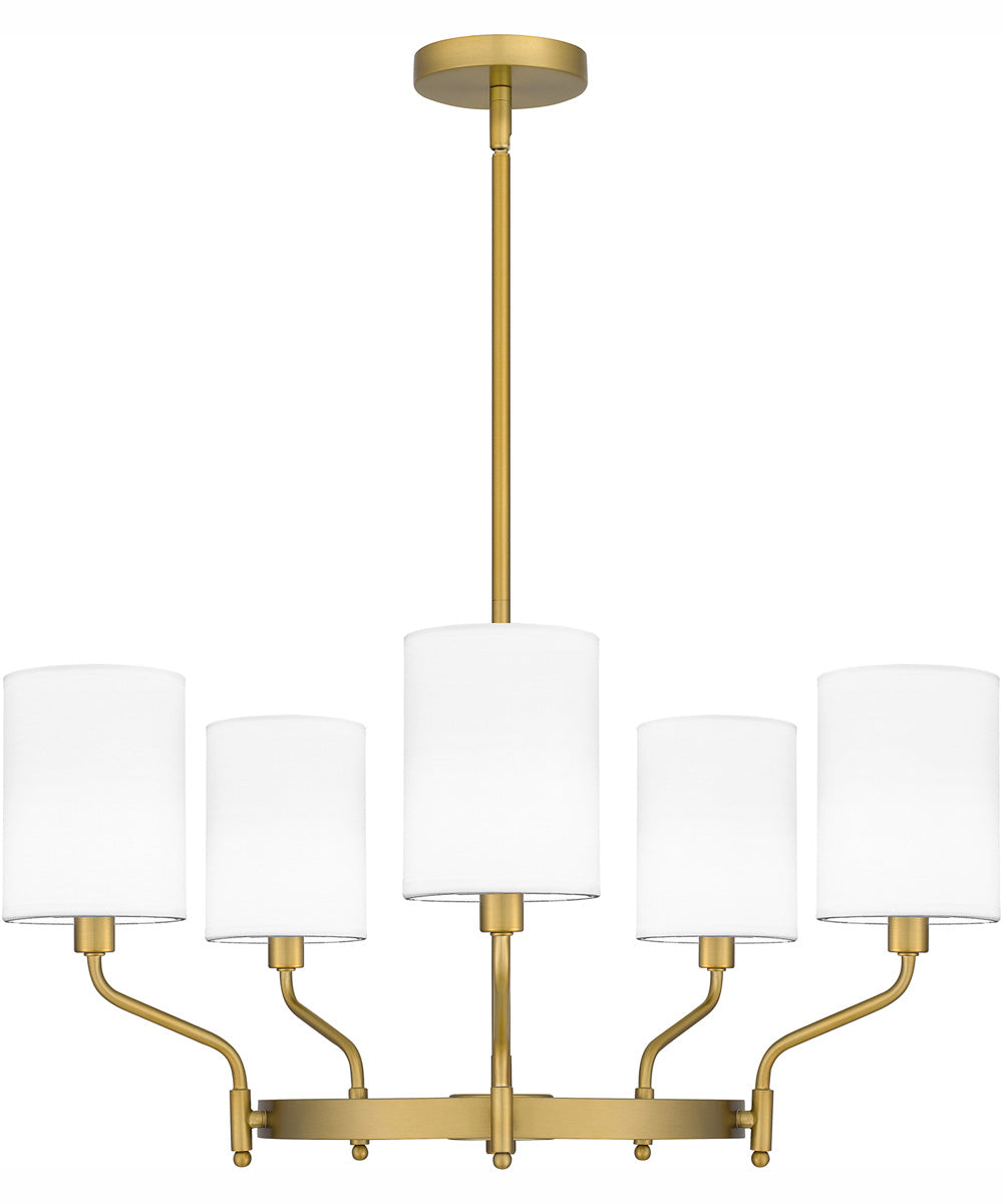 Parkington 5-light Chandelier Aged Brass
