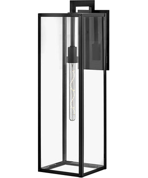 Max 1-Light Double Extra LargeLED Outdoor Wall Mount Lantern in Black
