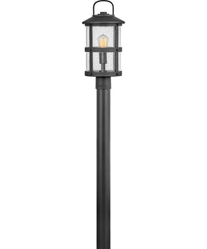 Lakehouse 1-Light Medium Outdoor Post Top or Pier Mount Lantern in Black