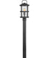 Lakehouse 1-Light Medium Outdoor Post Top or Pier Mount Lantern in Black