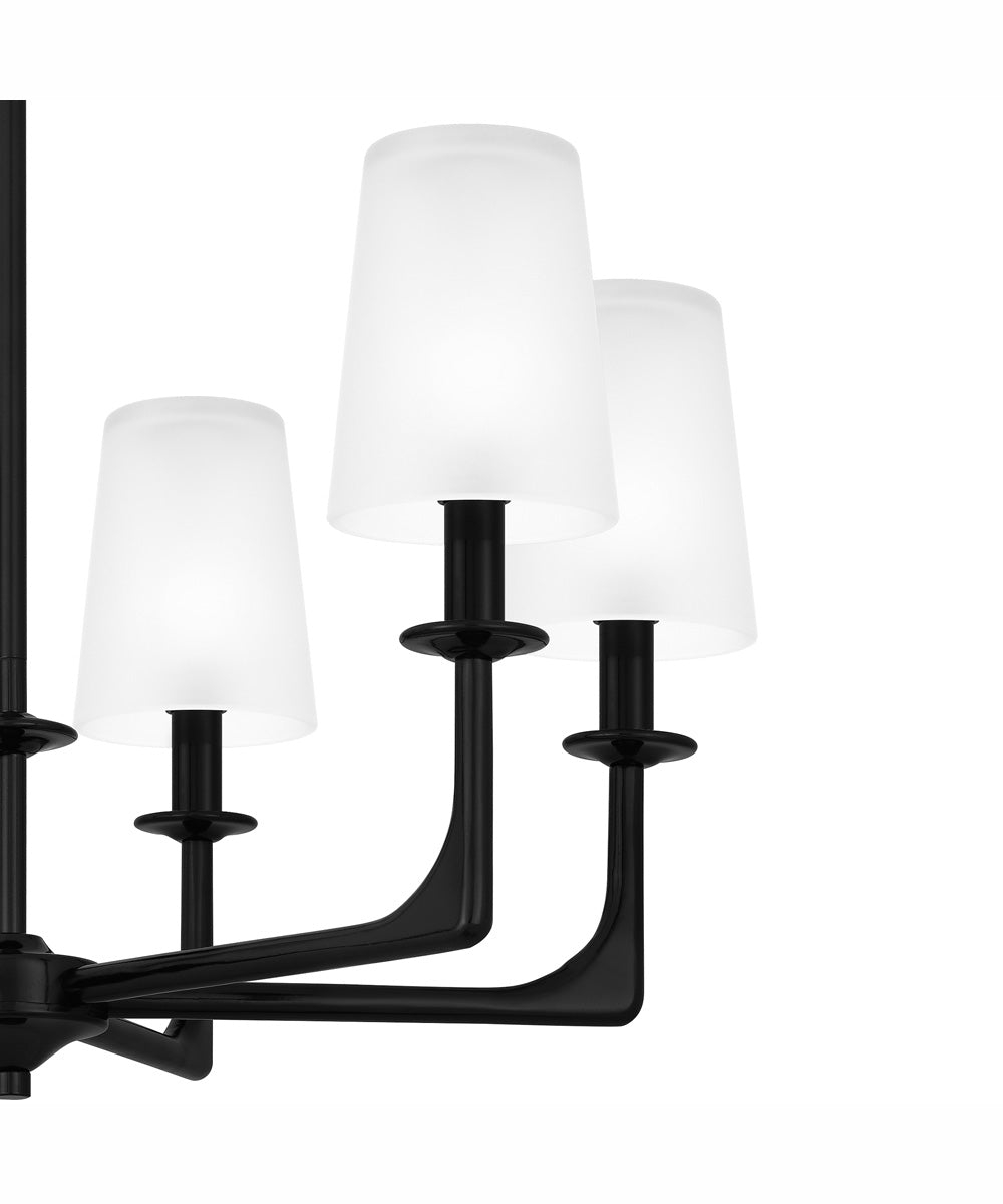 Hough 6-light Chandelier Mystic Black