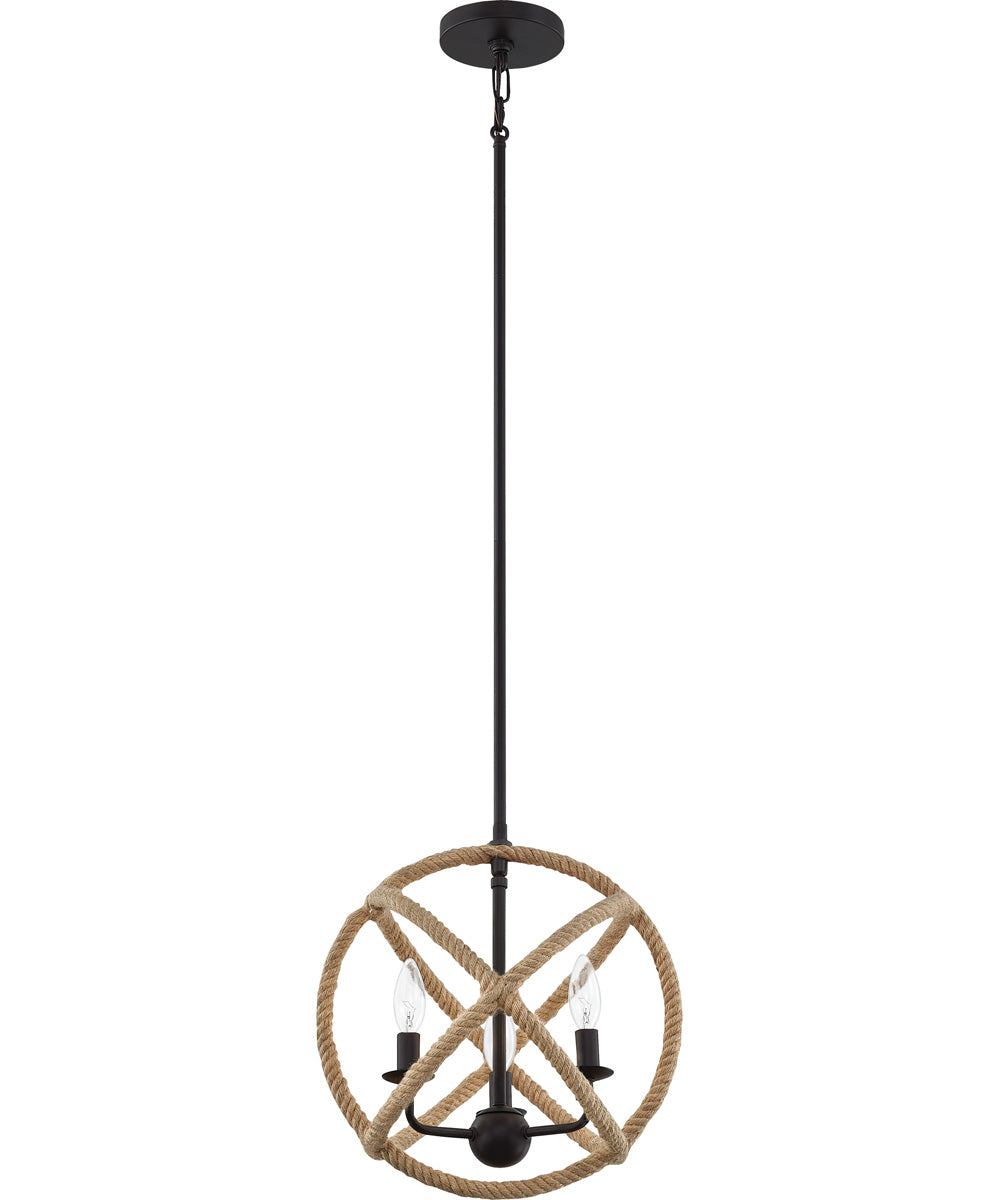 Steerage Small 3-light Mini Pendant Western Bronze