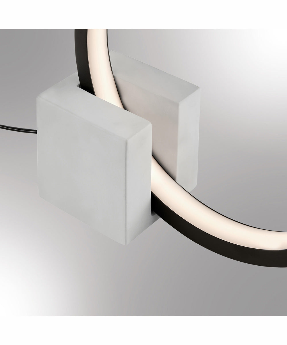 Fannie 1-Light Led Table Lamp Concrete Grey/Black