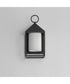 Aldous 1-Light Small Outdoor Sconce Black