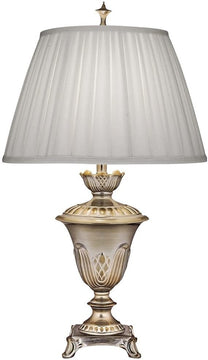 32"H Milano Silver Signature by Stiffel Table Lamp, 3-Way