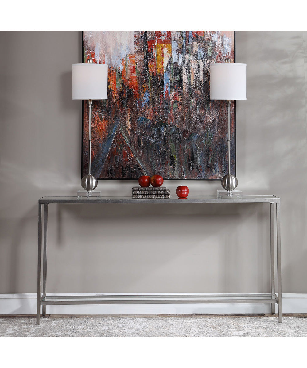 Hayley Silver Console Table