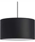 Markor 1-Light Black Parchment Shade Transitional Pendant Brushed Nickel;Matte Black;Vintage Brass