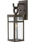 Porter 1-Light Small Outdoor Wall Mount Lantern in Oil Rubbed Bronze