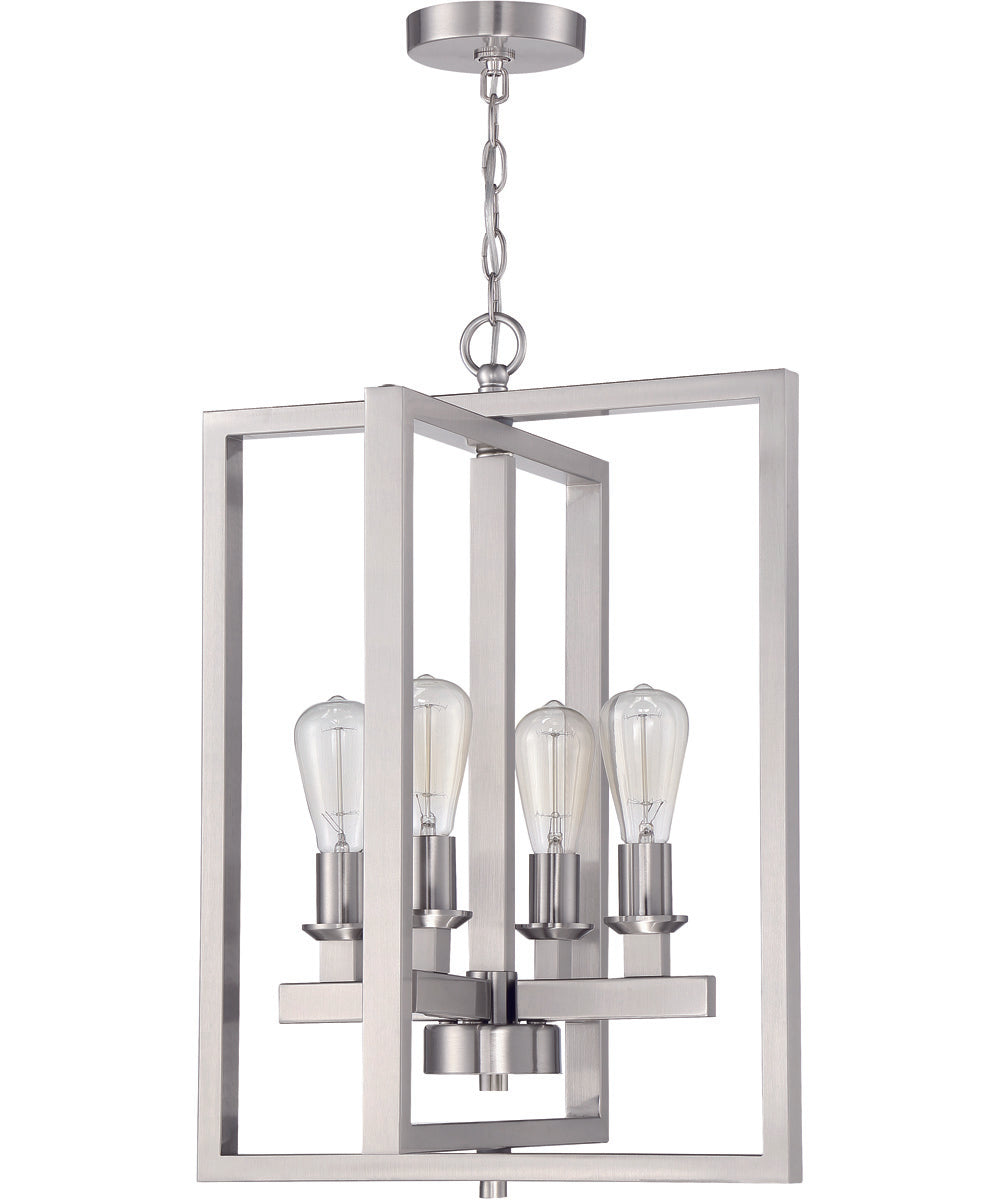 Chicago 4-Light Foyer Brushed Polished Nickel