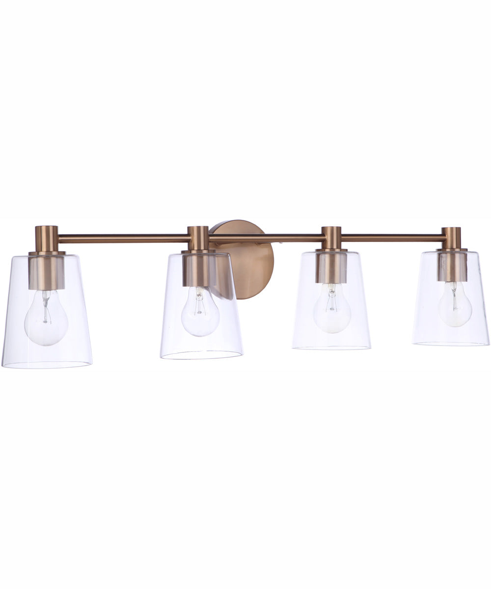 Emilio 4-Light Vanity Satin Brass