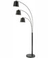 Quana 3-Light 3-Light Arch Lamp Black