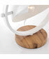 Wanda 1-Light Table Lamp White/Wood Finished