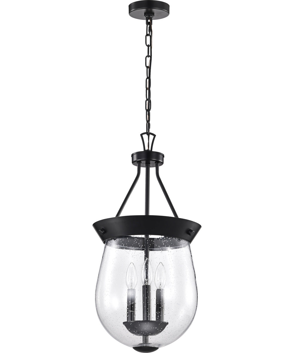 Boliver 3-Light Pendant Matte Black