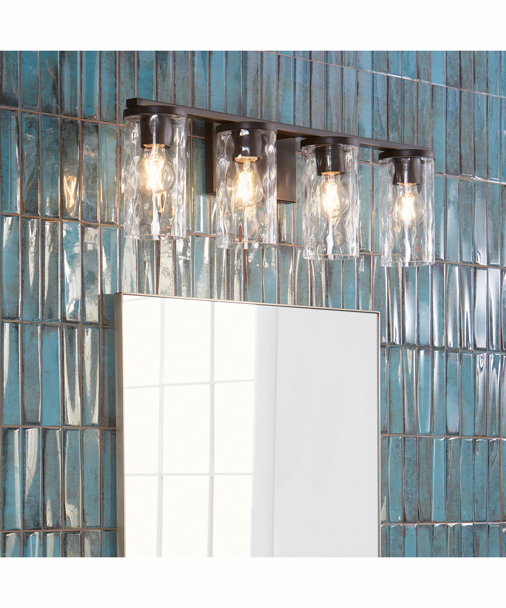 Steinway 4-light Bath Vanity Light Matte Black