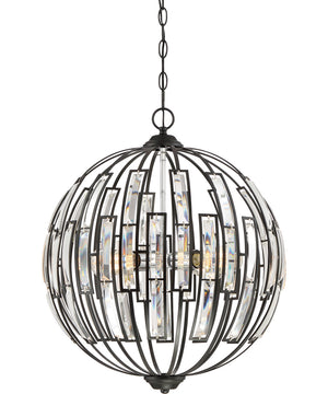 Dawn 4-light Pendant Earth Black