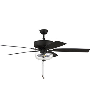 52" Pro Plus 101 Clear Bowl Light Kit 2-Light A - series Ceiling Fan (Blades Included) Espresso