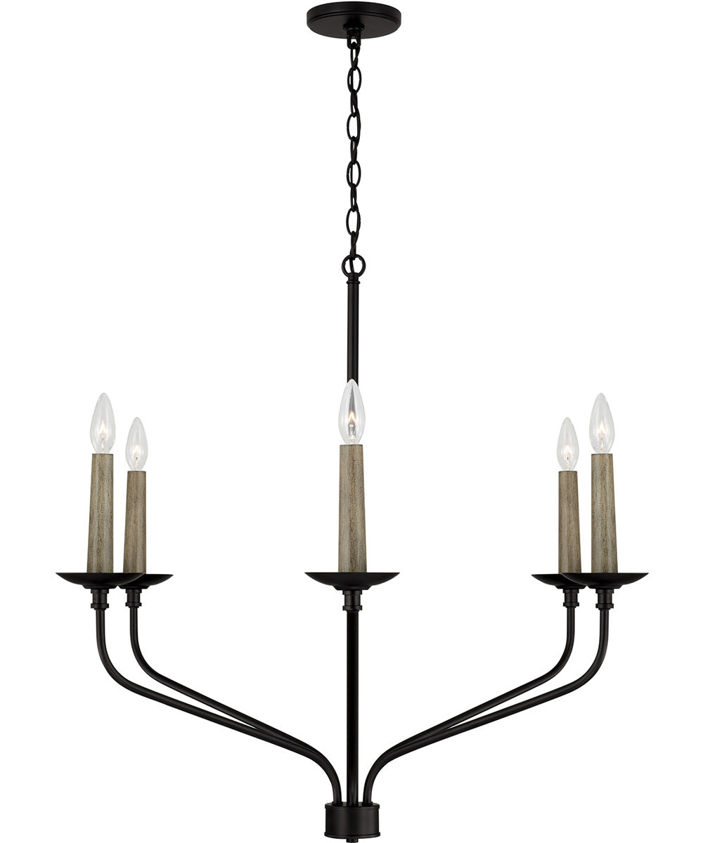Wilder 6-Light Chandelier Matte Black