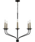 Wilder 6-Light Chandelier Matte Black
