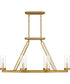 Valens 6-light Island Light Aged Brass
