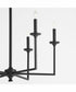 Eldorado 6-light Chandelier Matte Black