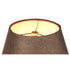 14"W x 11"H Hard Back Empire Lamp Shade - Chocolate Burlap