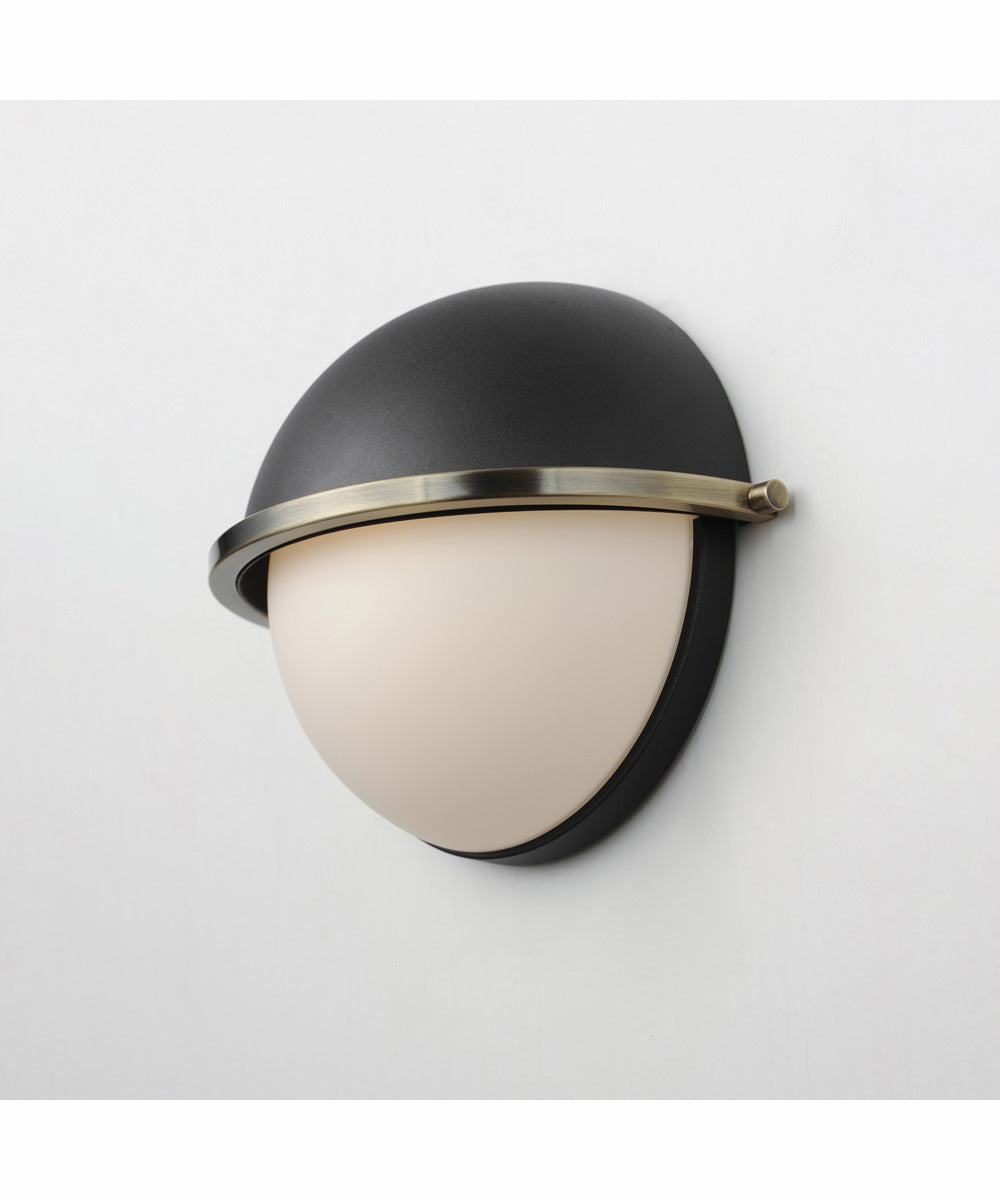 Duke Half Sconce Black/Weathered Brass