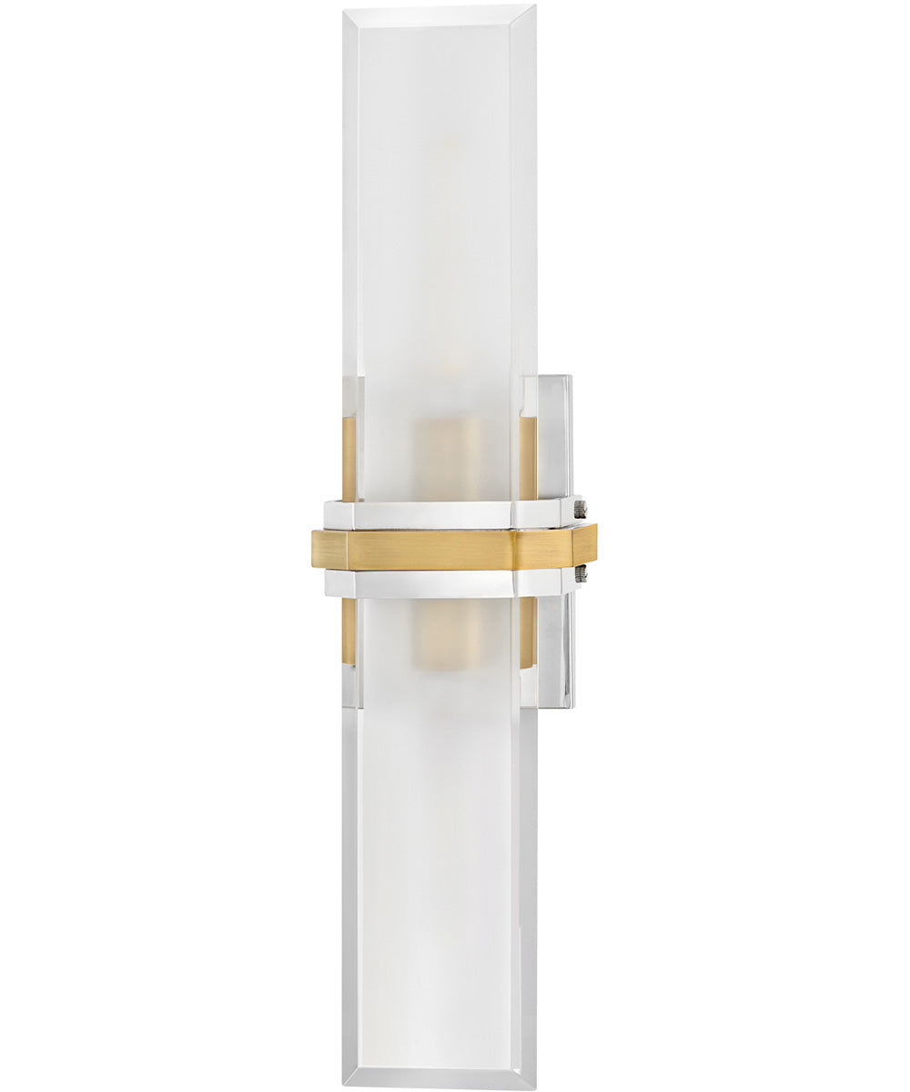 Kipton 2-Light Large Sconce in Polished Nickel