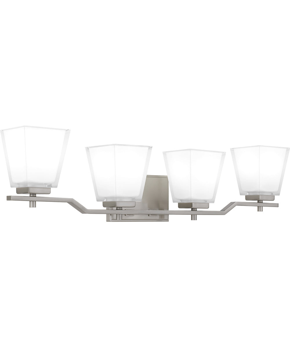 Myra Extra Large 4-light Bath Light Brushed Nickel