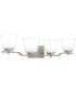 Myra Extra Large 4-light Bath Light Brushed Nickel