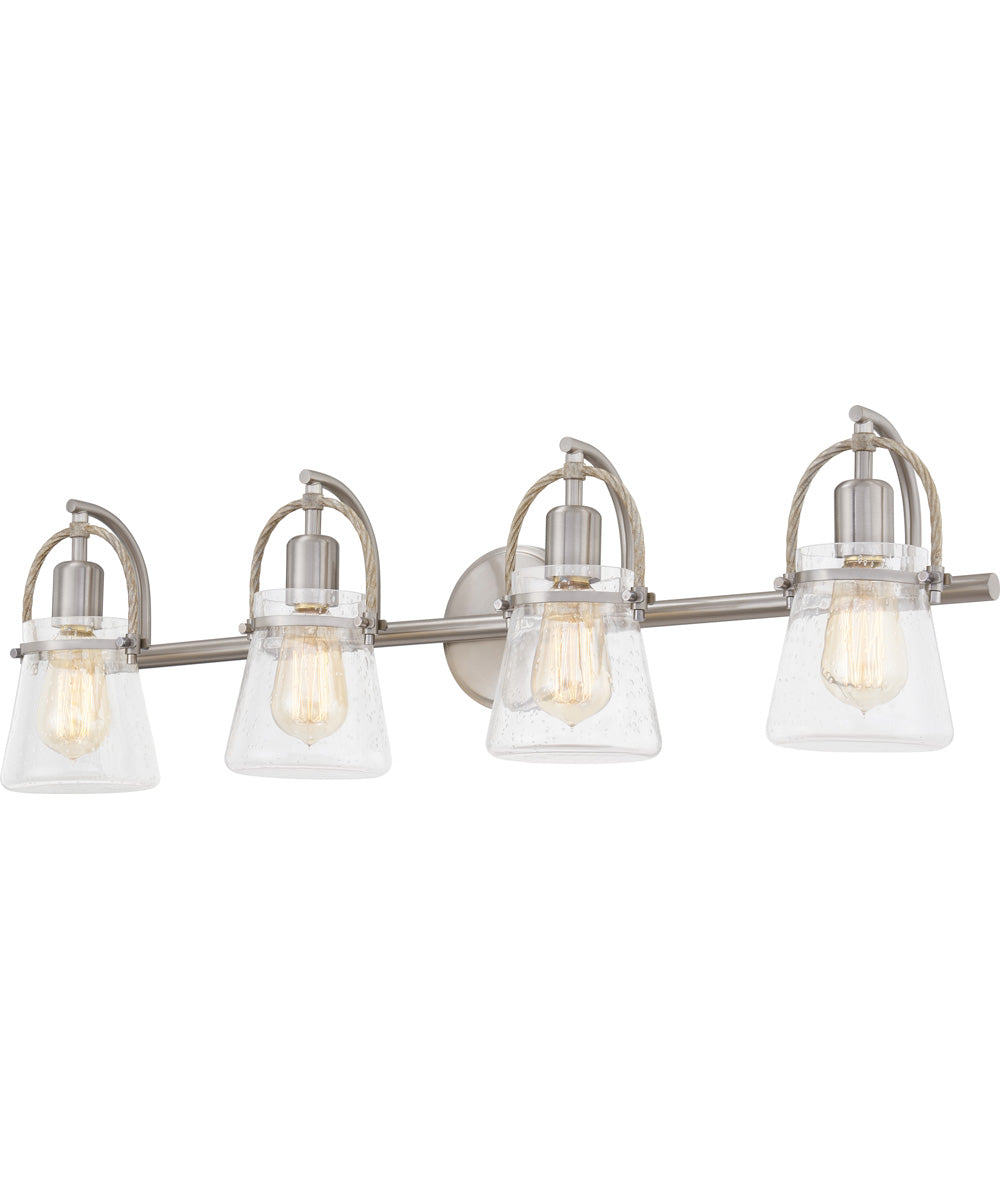 Stafford Extra Large 4-light Bath Light Brushed Nickel