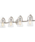 Stafford Extra Large 4-light Bath Light Brushed Nickel