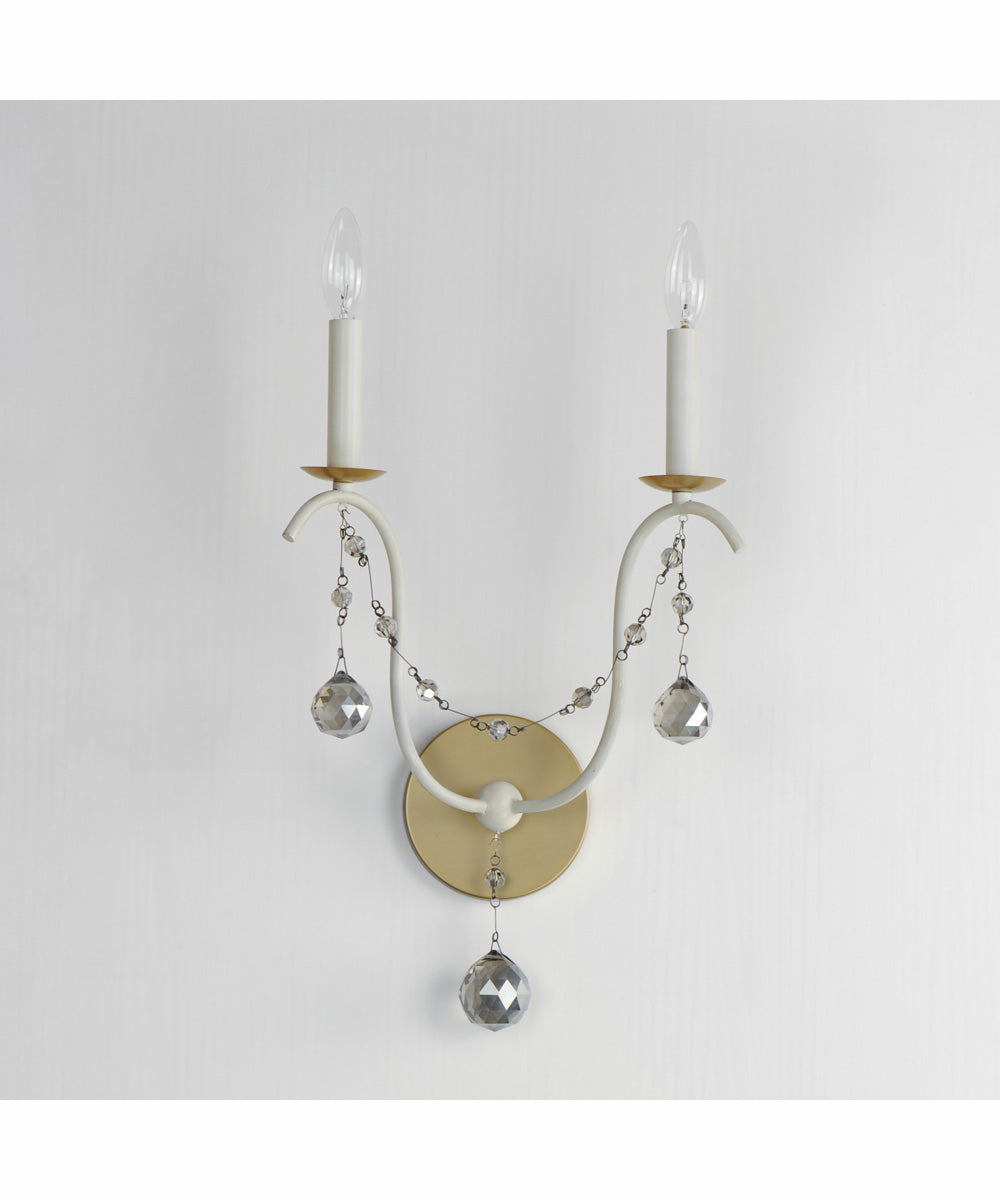 Formosa 2-Light Wall Sconce Ecru/Venetian Gold