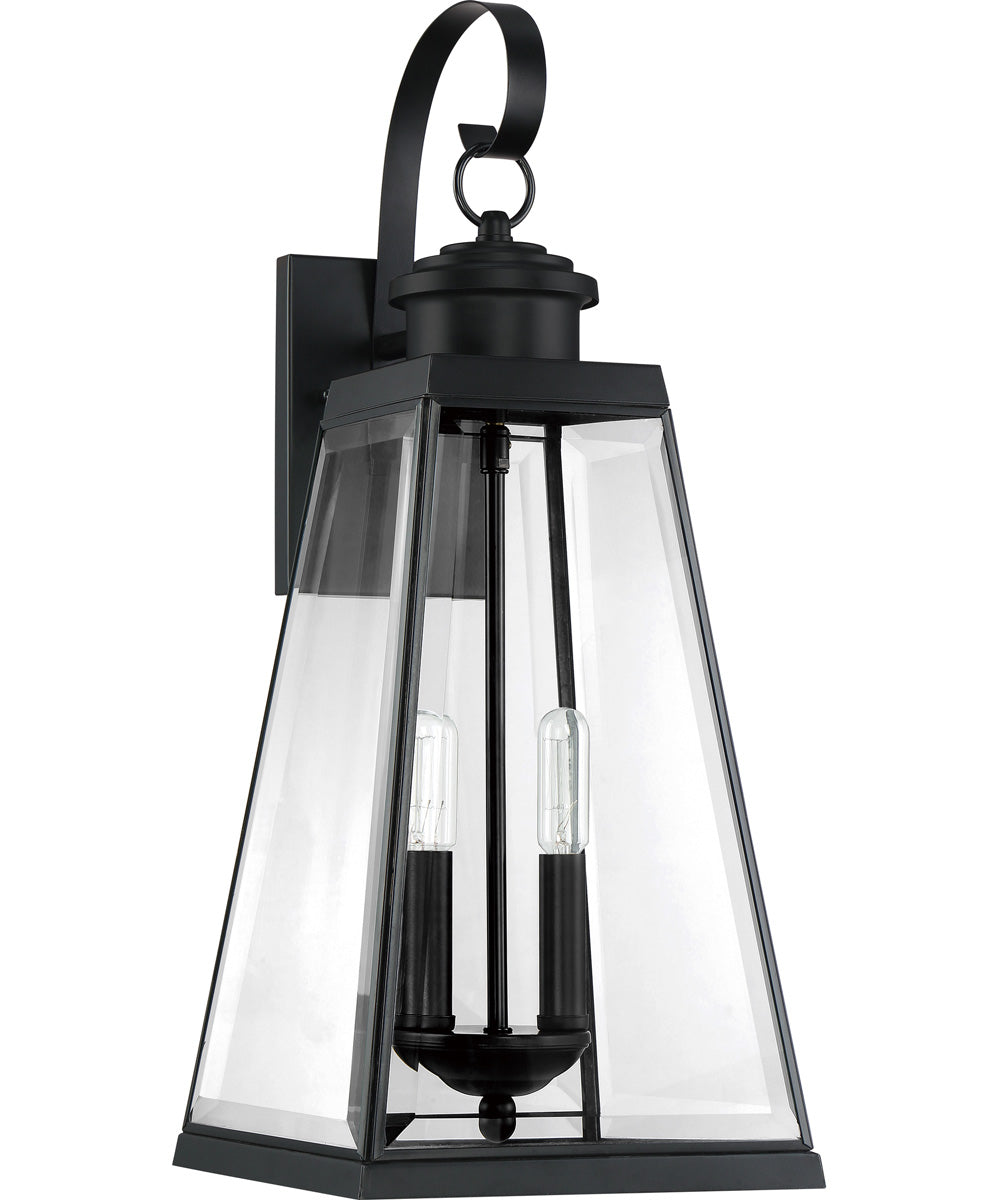 Paxton Large 2-light Outdoor Wall Light Matte Black