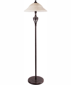 Crown II 2-Light Crown Floor Lamp W.Glass Shade