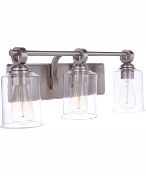 Romero 3-Light Vanity Brushed Polished Nickel