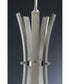 Wisten 5-Light Etched Glass Modern Chandelier Light Brushed Nickel